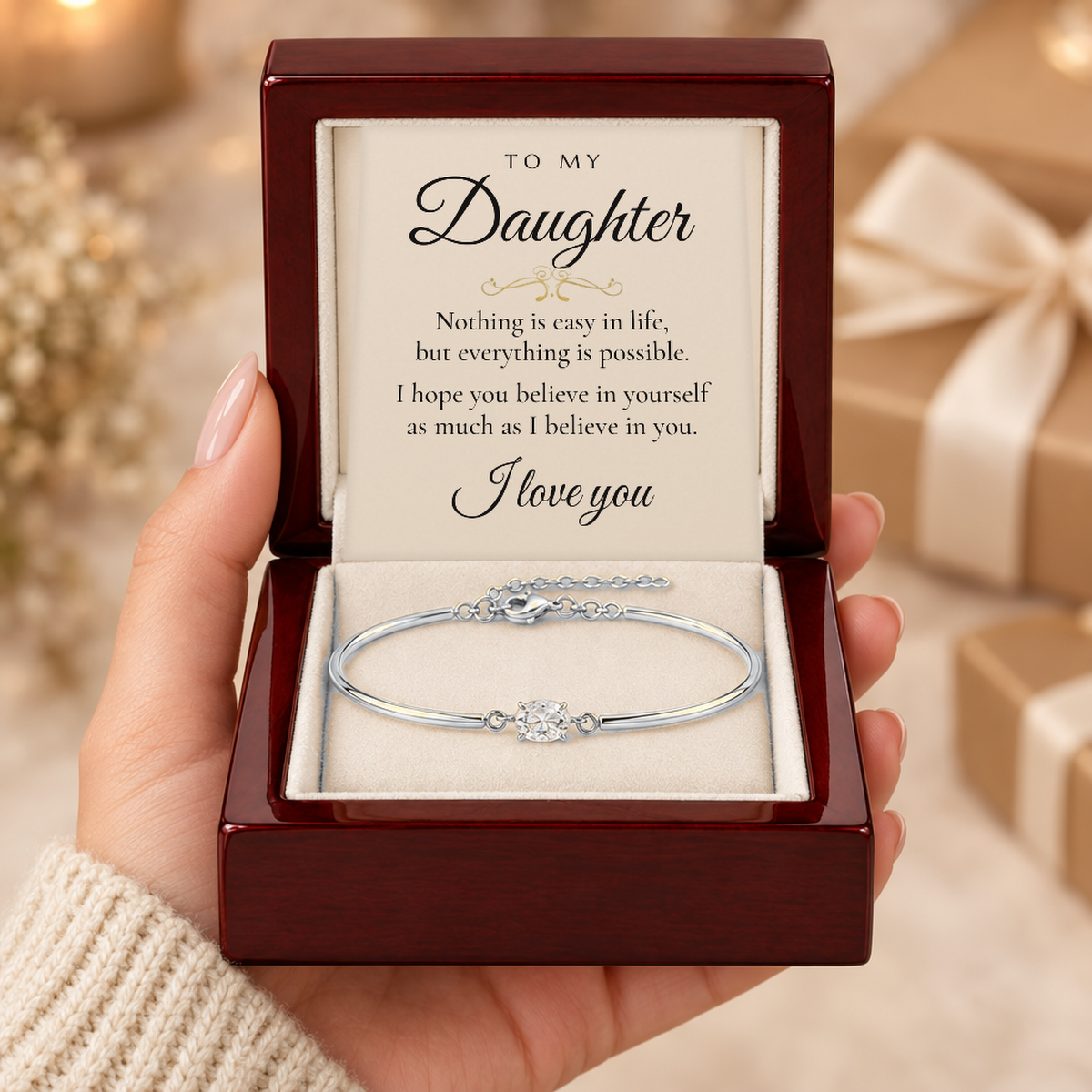 To my Daughter - Believe In Yourself Bracelet