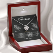 To my Daughter - Forever Knot Necklace