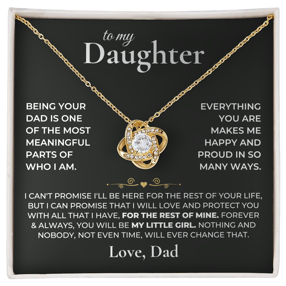 To my Daughter - Forever Knot Necklace
