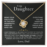 To my Daughter - Forever Knot Necklace
