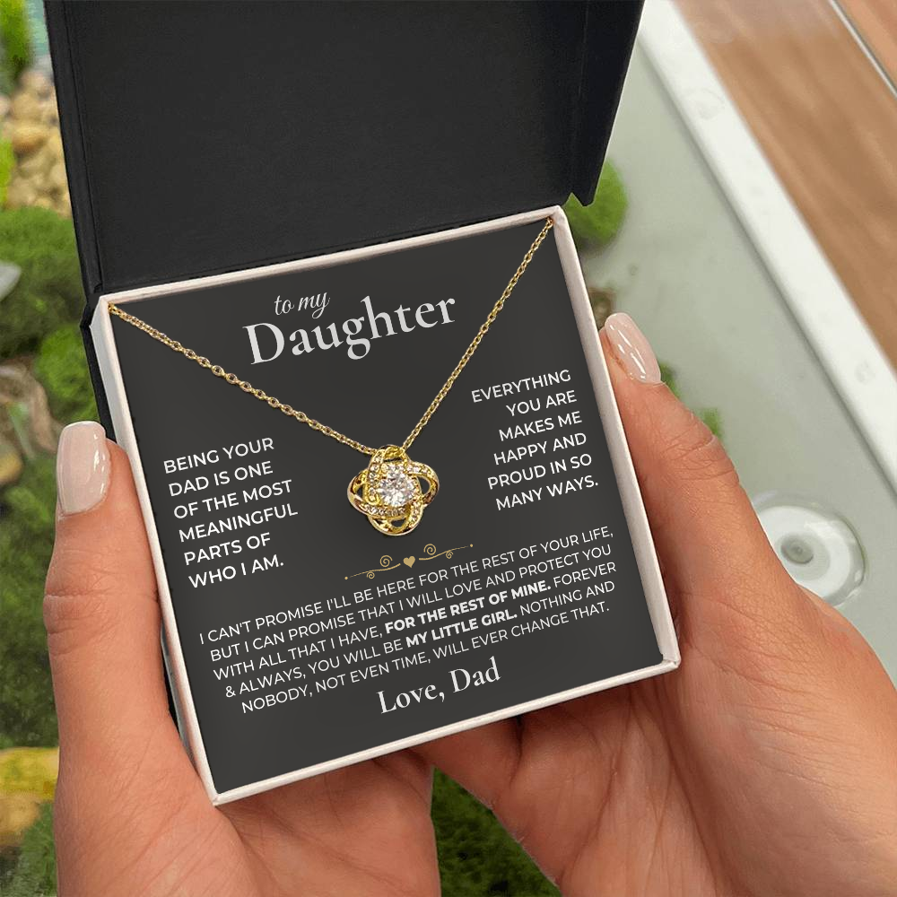 To my Daughter - Forever Knot Necklace