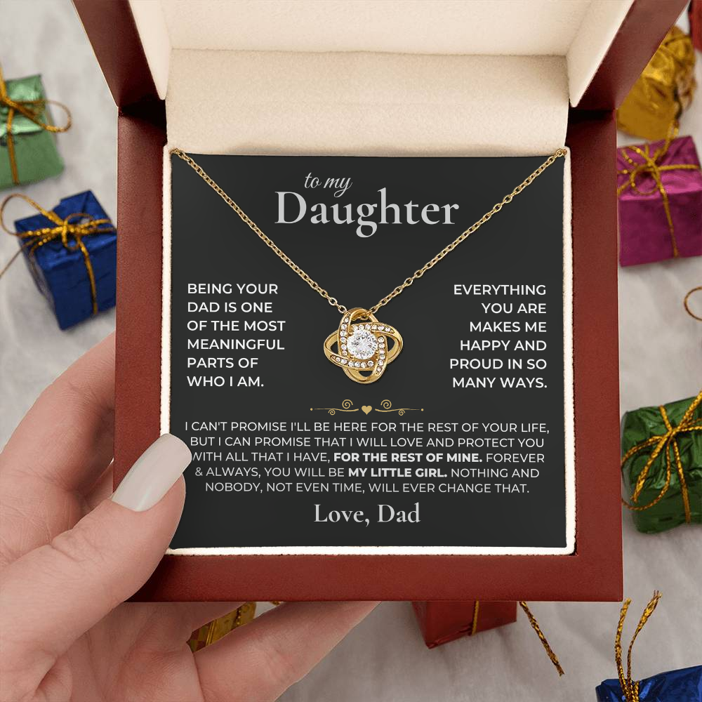 To my Daughter - Forever Knot Necklace