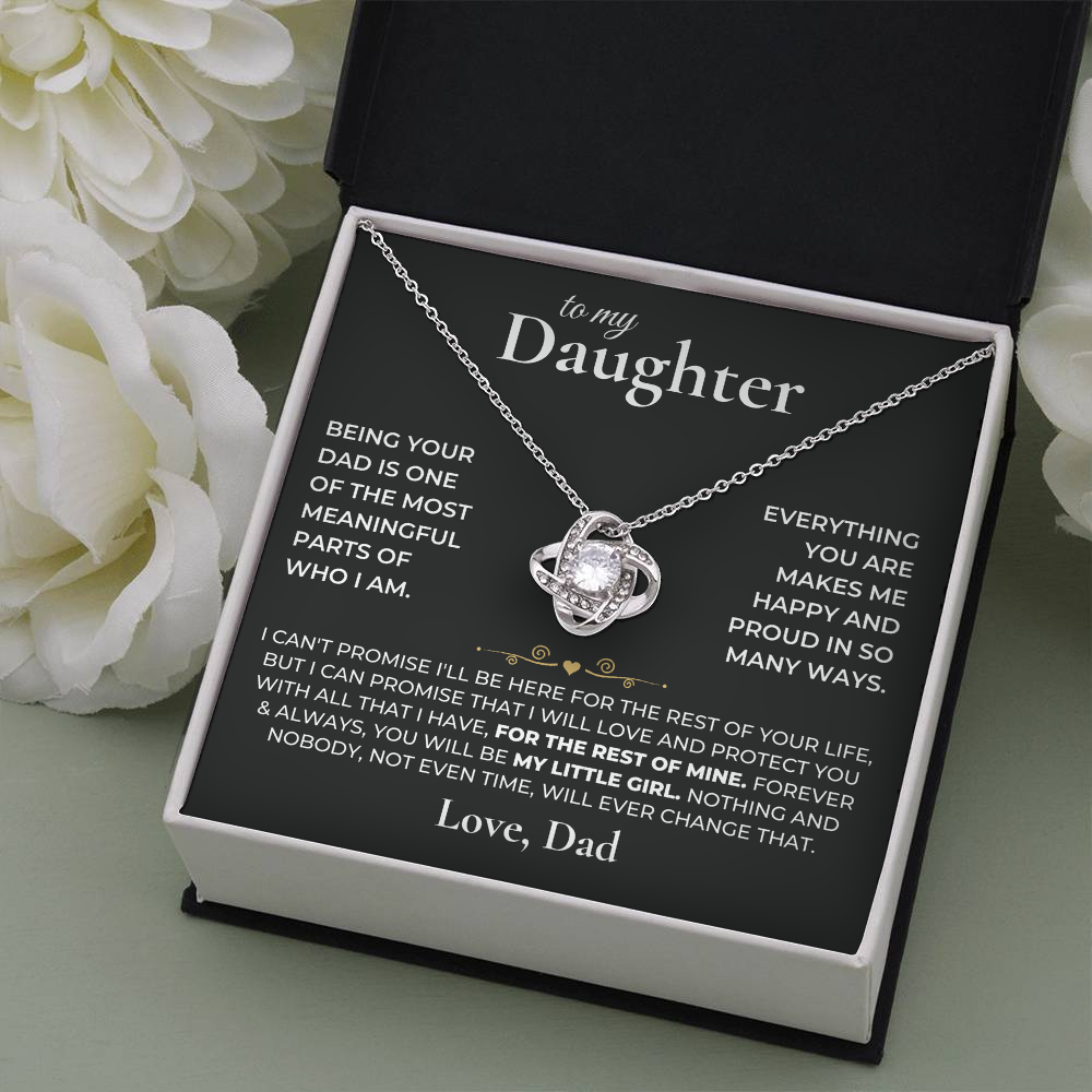 To my Daughter - Forever Knot Necklace