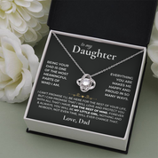 To my Daughter - Forever Knot Necklace