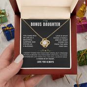 To my Bonus Daughter - Forever Family Knot Necklace