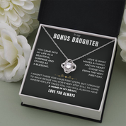 To my Bonus Daughter - Forever Family Knot Necklace