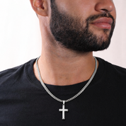 To my Bonus Son - Family Bond Cross Necklace