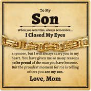 To my Son - Byzantine Chain Bracelet