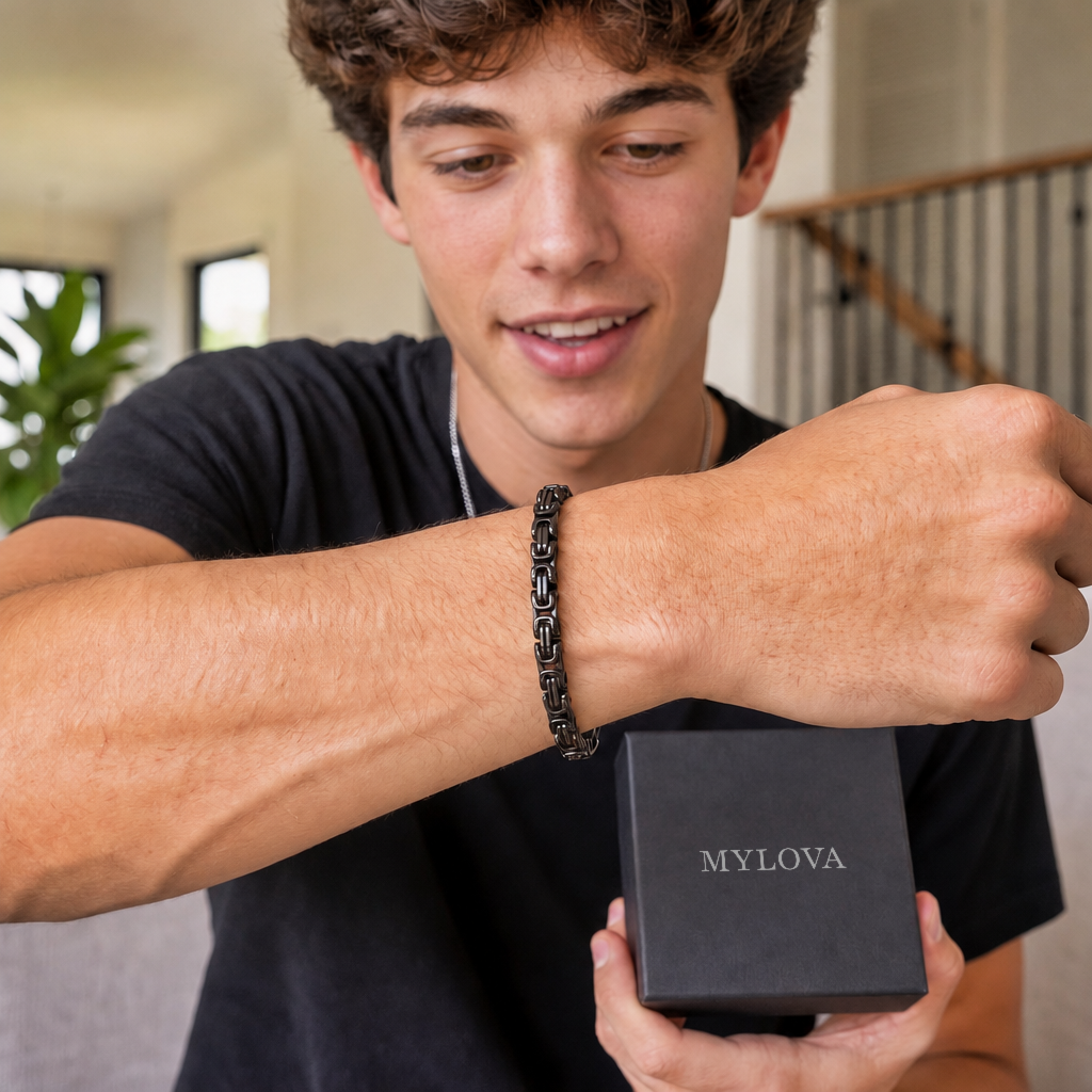 To my Son - Byzantine Chain Bracelet