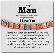 To my Man - Magnetic Copper Link Bracelet