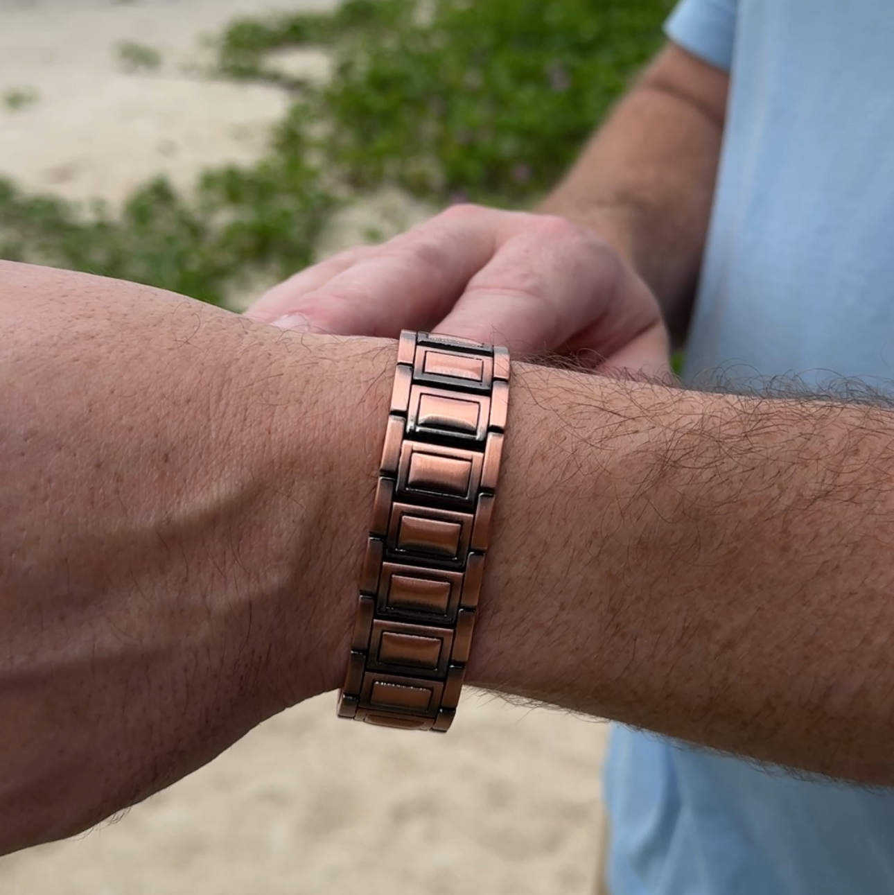 To my Man - Magnetic Copper Link Bracelet