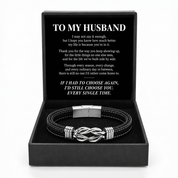 To my Husband - Forever Love Knot Bracelet