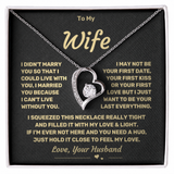 To my Wife - Forever Love Heart Necklace