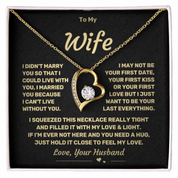 To my Wife - Forever Love Heart Necklace
