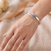 To my Wife - I F*cking Love You Bracelet & Engraved Walnut Box