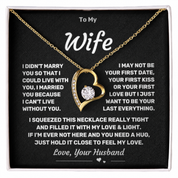 To my Wife - Eternal Love Heart Necklace