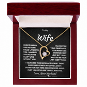 To my Wife - Eternal Love Heart Necklace