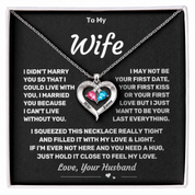 To my Wife - Forever Love Birthstone Necklace