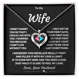 To my Wife - Forever Love Birthstone Necklace