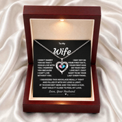 To my Wife - Forever Love Birthstone Necklace
