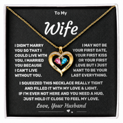 To my Wife - Forever Love Birthstone Necklace