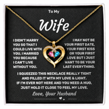 To my Wife - Forever Love Birthstone Necklace