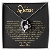 To My Queen - Love Heart Necklace