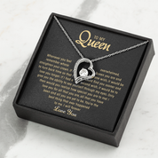 To My Queen - Love Heart Necklace