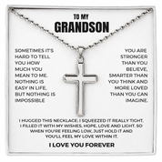 To my Grandson - Cross Necklace