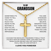 To my Grandson - Cross Necklace