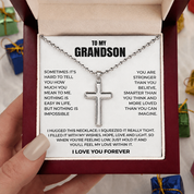 To my Grandson - Cross Necklace