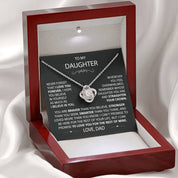 To my Daughter - Love Knot Necklace