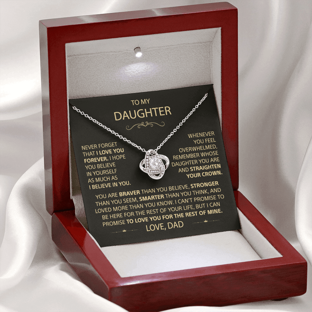 To my Daughter - Love Knot Necklace - detail 5