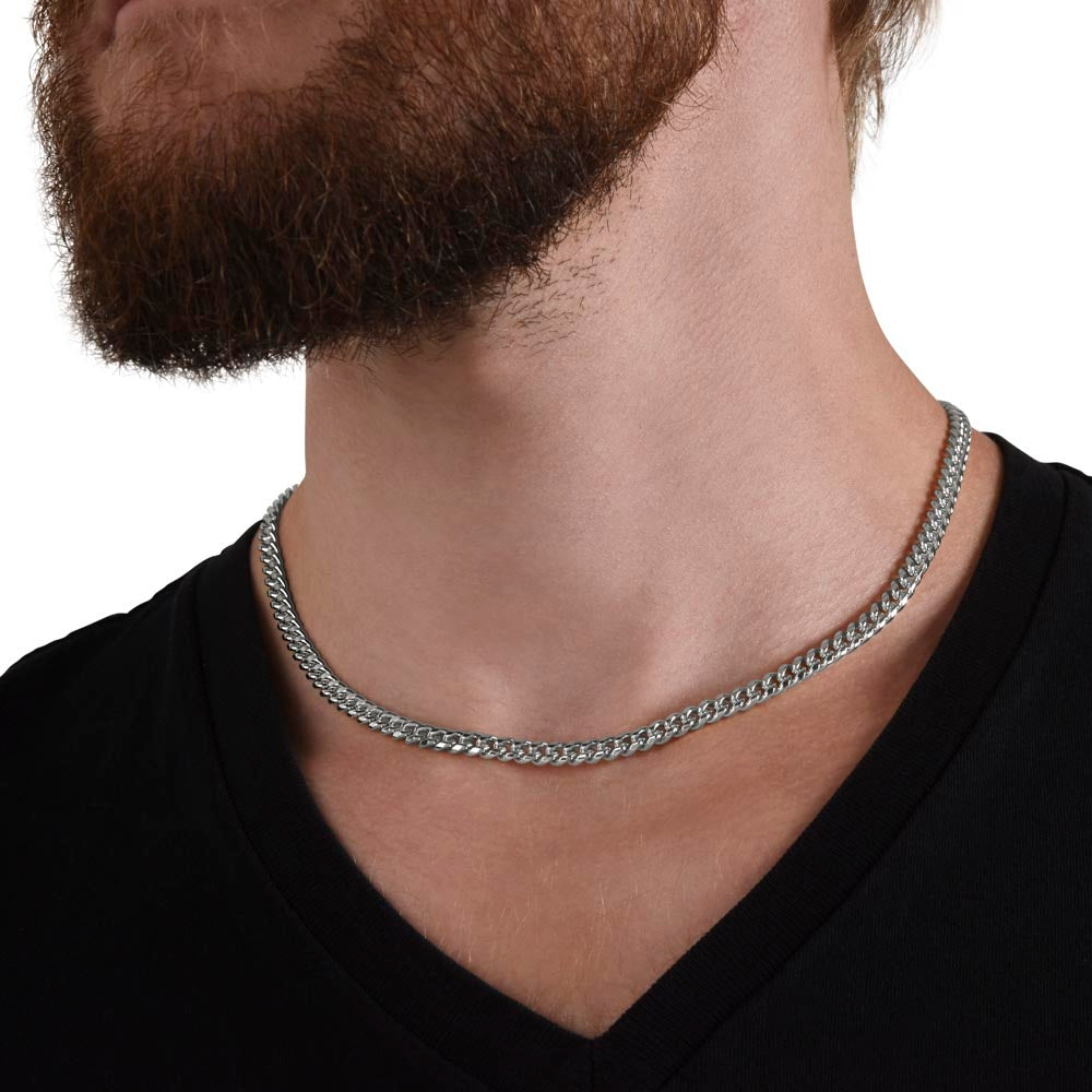 To my Son - Cuban Chain Necklace - worn 5