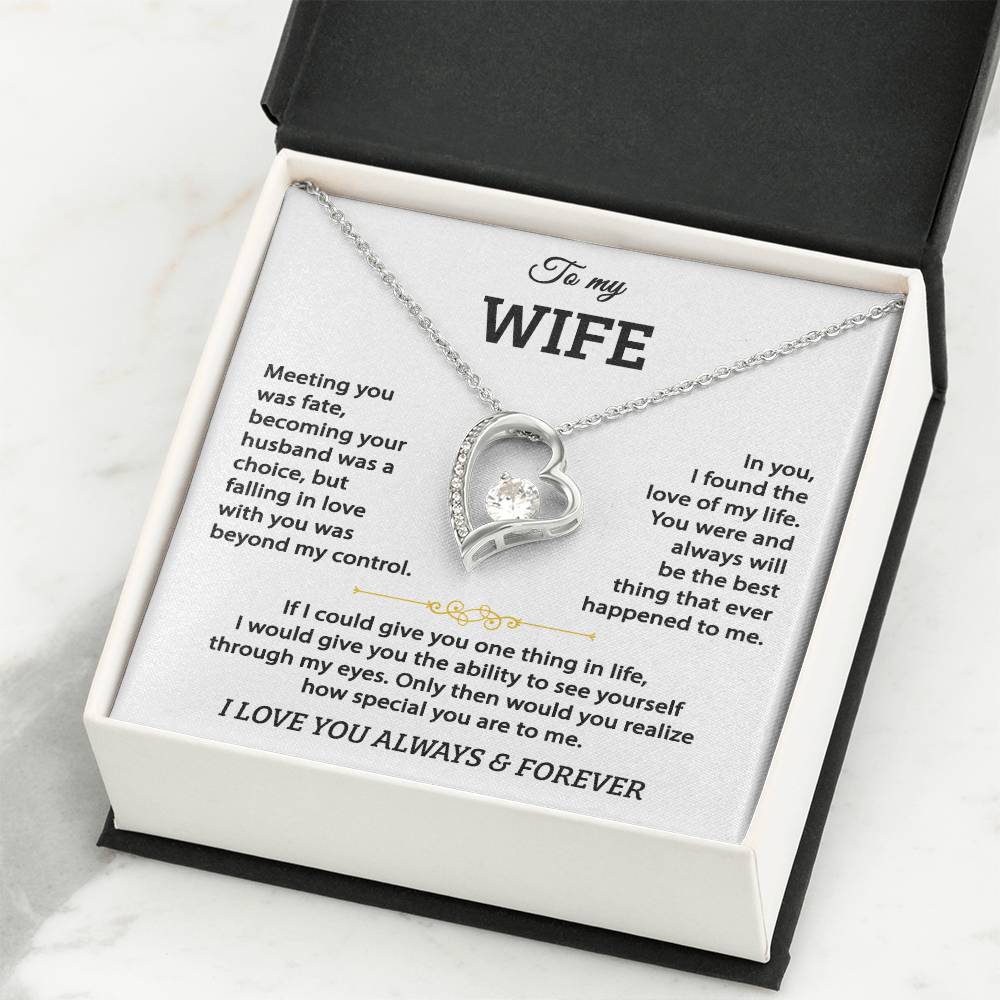 To my Wife - Forever Love Necklace - detail 3