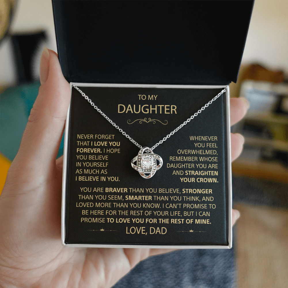 To my Daughter - Love Knot Necklace - detail 4