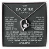 To my Daughter - Forever Love Necklace