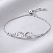 Infinity love Sterling Silver Bracelet
