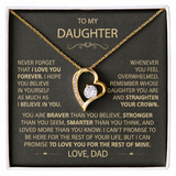 To my Daughter - Forever Love Necklace