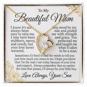 To my Mom - Forever Love Necklace - Gold