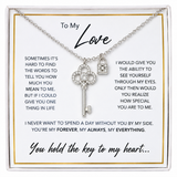 To my Queen - Love Key Necklace