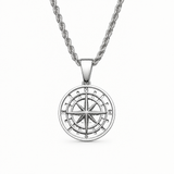 Compass Rope Chain Necklace